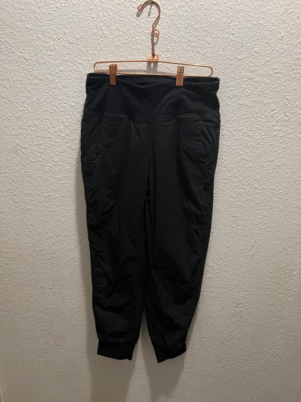 Prana Black cuffed Active Pants